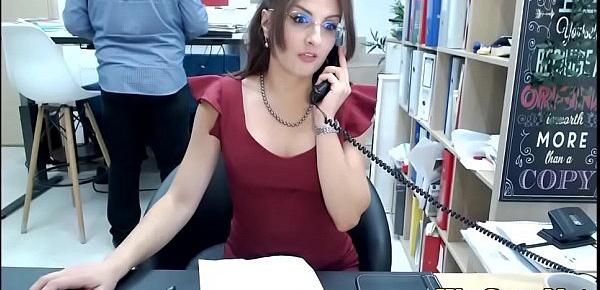  Secretary lady in public office xvideos1